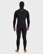 5/4mm Absolute Ultra GBS Hooded Chest Zip Full Wetsuit - Black - Image 2