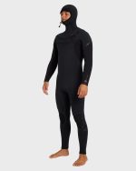 5/4mm Absolute Ultra GBS Hooded Chest Zip Full Wetsuit - Black - Image 3