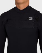 2/2mm Furnace Revo Chest Zip Long Sleeve Springsuit - Black - Image 5