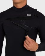 2/2mm Furnace Revo Chest Zip Long Sleeve Springsuit - Black - Image 8