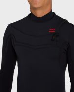 2/2mm Absolute Ultra Chest Zip Long Sleeve Springsuit - Black - Image 5