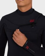 2/2mm Absolute Ultra Chest Zip Long Sleeve Springsuit - Black - Image 9