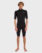 2/2mm Absolute Florida Short Sleeve Springsuit - Black - Image 3