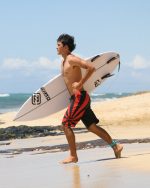 A.I. Rising Sun Pro 22" Boardshorts - Black/Red - Image 8
