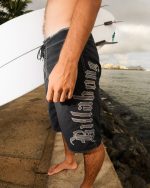 Temple Pro 22" Boardshorts - Black - Image 3