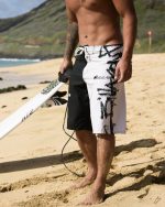 Inverted Pro 22" Boardshorts - Black/White - Image 2