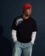 Immortal Blast Short Sleeve Knit T-Shirt - Black - Image 2