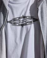 Tribal Diamonds Short Sleeve Knit T-Shirt - White - Image 3