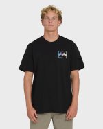 Crayon Wave Premium Short Sleeve T-Shirt - Black