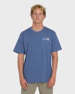 Crayon Wave Premium Short Sleeve T-Shirt - Blue Horizon