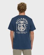 Forge Premium Short Sleeve Cotton T-Shirt - Dark Denim - Image 2