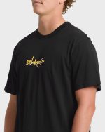 Occys Point Premium Short Sleeve Cotton T-Shirt - Black - Image 5