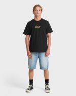 Occys Point Premium Short Sleeve Cotton T-Shirt - Black - Image 4