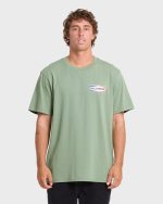 Walled Premium Short Sleeve Knit T-Shirt - Hedge Green - Image 2