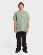Walled Premium Short Sleeve Knit T-Shirt - Hedge Green - Image 3