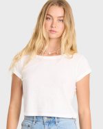 Daily Tee Solid Short Sleeve Knit T-Shirt - Salt Crystal - Image 5