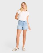 Daily Tee Solid Short Sleeve Knit T-Shirt - Salt Crystal - Image 3
