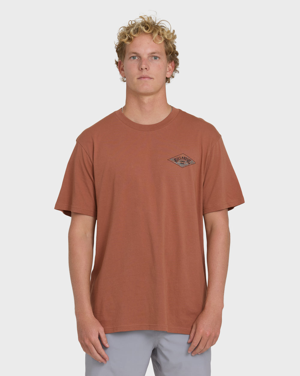BL000134M_CEDW_OM-F.jpg A/Div Arch Premium Short Sleeve Knit T-Shirt - Cedar Wood - Image 1