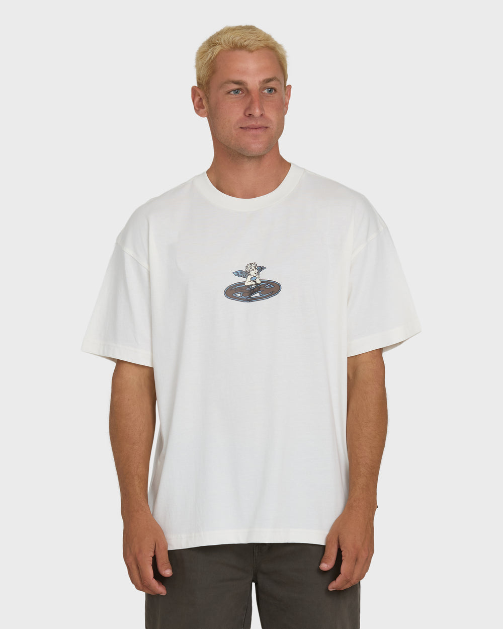 BL000141M_OFW_OM-F.jpg Bad Dog Cherub OG Knit Short Sleeve T-Shirt - Off White - Image 1