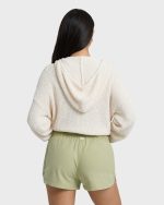 Road Trippin Elastic Waist Shorts - Avocado - Image 4