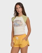 Road Trippin Elastic Waist Shorts - Sun Kissed - Image 3