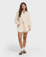 Wanderer Long Sleeve Woven Shirt - Dove - Image 3