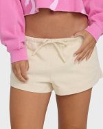 Low Tide Solid Woven Shorts - White Cap - Image 7