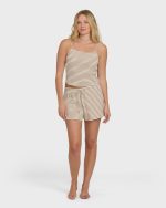 Easy Livin Knit Shorts - Brown Stone - Image 3