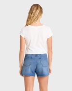 Riley Cut-Off Denim Shorts - Pacific Wash - Image 2