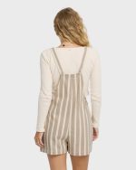 Beach Crush Yarn-Dyed Overalls - Cobblestone - Image 2