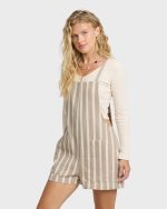 Beach Crush Yarn-Dyed Overalls - Cobblestone - Image 4