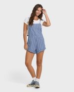 Wild Pursuit Overall Romper - Blue Smoke - Image 3