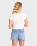 Shifter Denim Shorts - Light Wash - Image 2