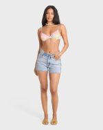 Sling Trim Denim Shorts - Alda Blue - Image 4