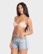 Sling Trim Denim Shorts - Alda Blue - Image 3