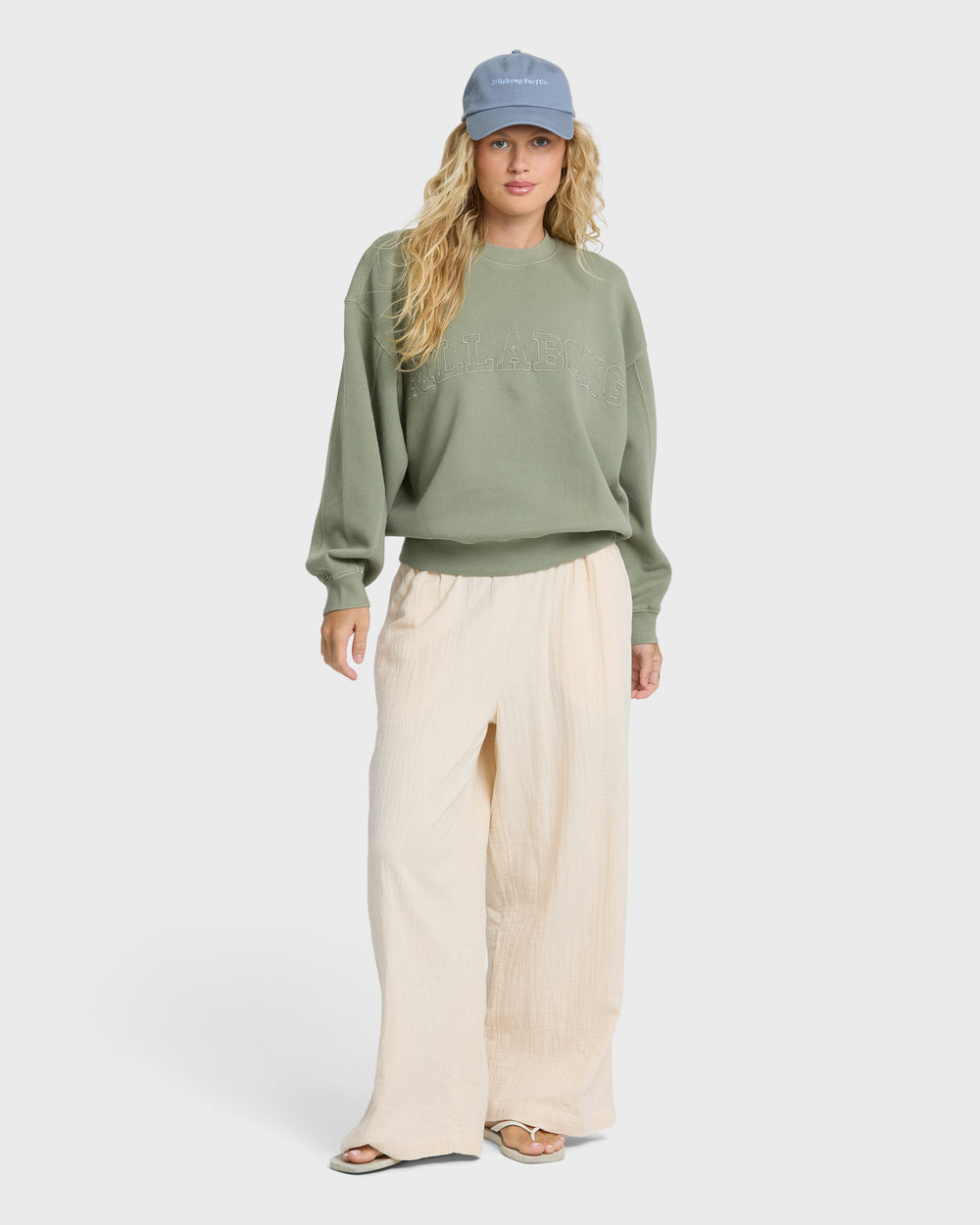 BL000175_DOV_OM-F.jpg Follow Me Elastic Waist Pants - Dove - Image 1