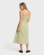 Hidden Cove Midi Dress - Smoke Green - Image 2