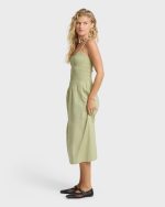 Hidden Cove Midi Dress - Smoke Green - Image 4