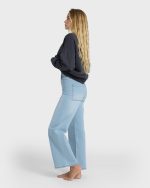 Free Fall High-Waist Denim Pants - Surf Spray - Image 7
