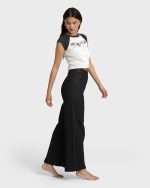 Free Fall High-Waist Twill Pants - Black - Image 5