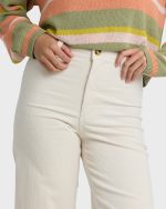 Free Fall High-Waist Twill Pants - Sea Salt - Image 5