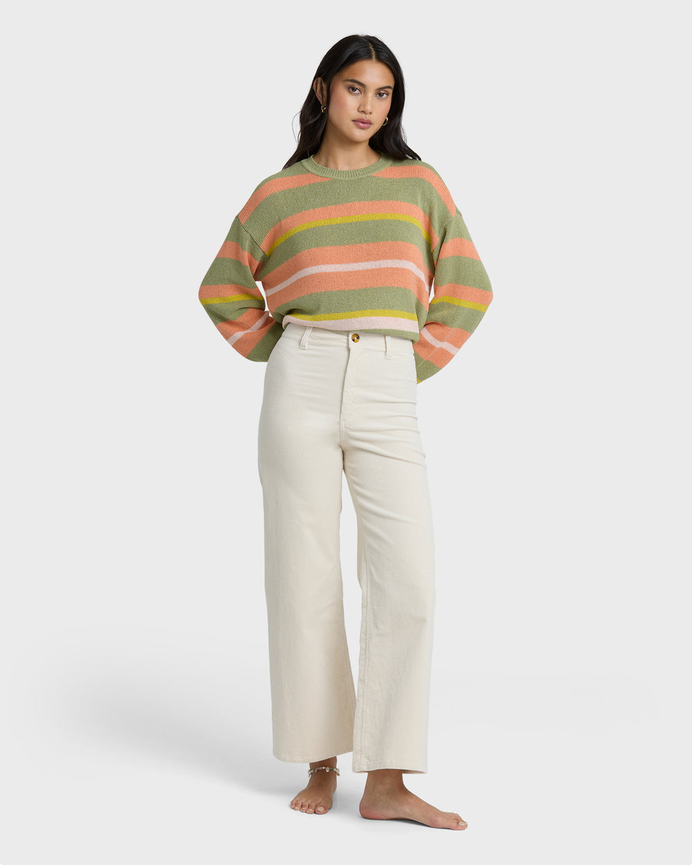 BL000195_SSL_OM-F.jpg Free Fall High-Waist Twill Pants - Sea Salt - Image 1