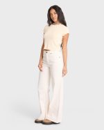 Free Fall Flare 5-Pocket Pants - Sea Salt - Image 3