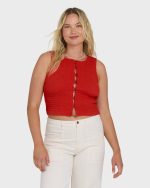 Kelsey Tank Top - Fiesta Red - Image 6