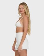 Wave Washed Mini Skirt - Salt Crystal - Image 3