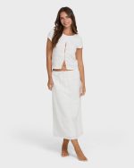 Your Call Maxi Skirt - Salt Crystal - Image 4