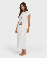 Your Call Maxi Skirt - Salt Crystal - Image 3
