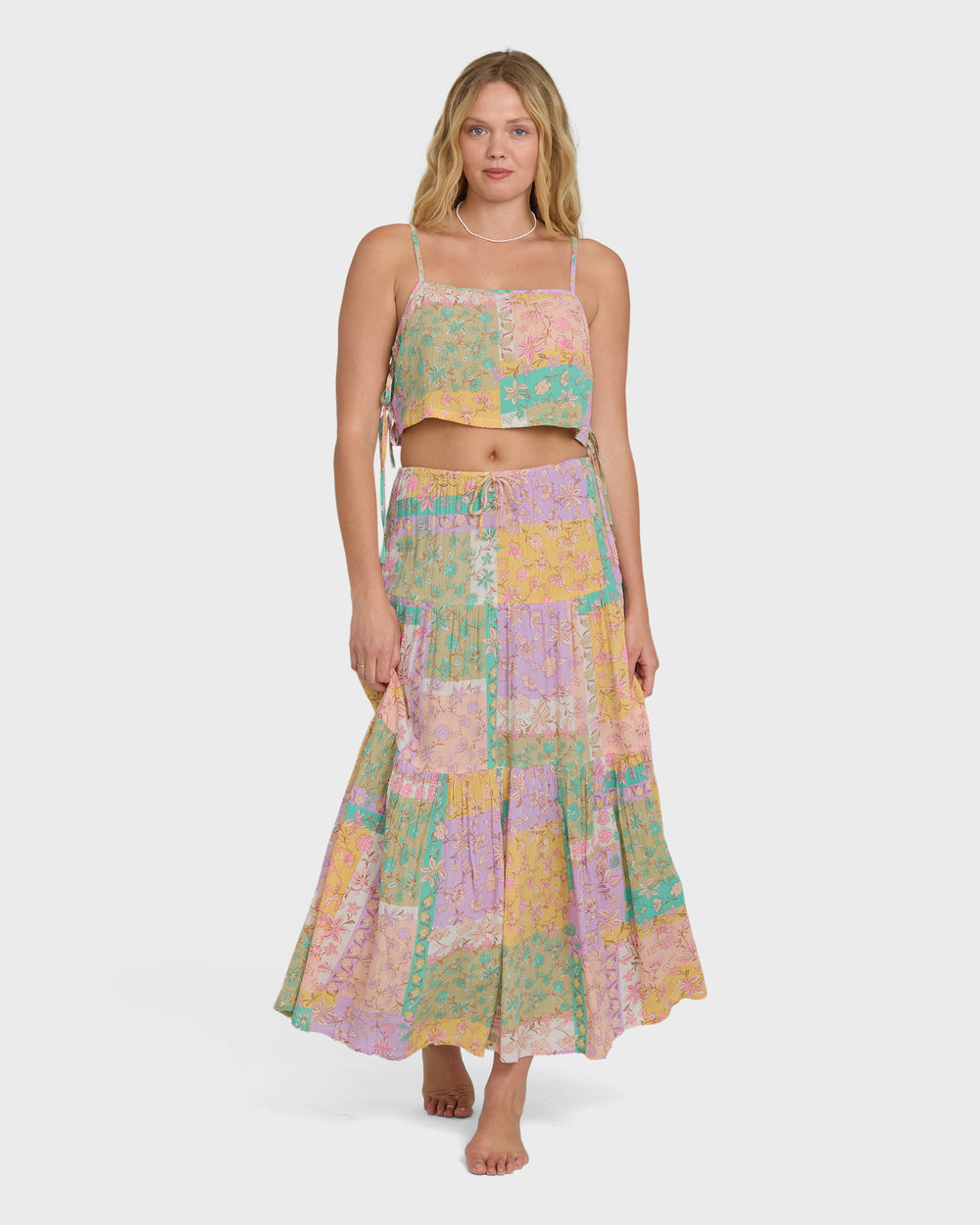 BL000222W_VGV_OM-F.jpg Just A Girl Maxi Skirt - Vintage Violet - Image 1