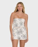 Wanderer Good Life Print Woven Shorts - White Cap