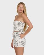 Wanderer Good Life Print Woven Shorts - White Cap - Image 3